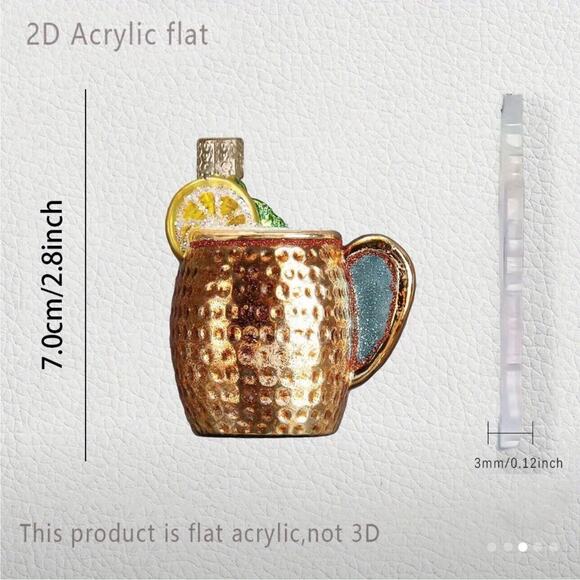 Old World Christmas Style Flat Moscow Mule Christmas Ornament - Picture 3 of 3